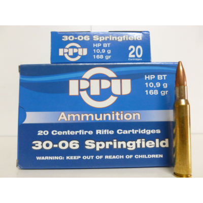 Cartucho 30-06 HPBT 168gr PRVI
