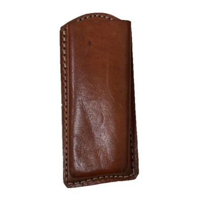 portacargador cuero marron. Outlet