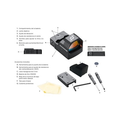Visor Pro target 1x25 Reflex Red Dot 4 MOA SIMMONS