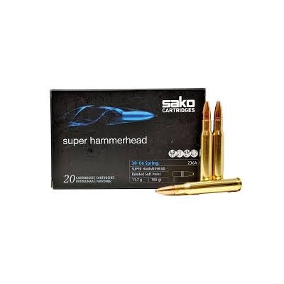 Cartucho 30-06 180gr SUPER HAMMERHEAD SAKO