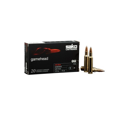 Cartucho 222 REM 55gr GAMEHEAD SAKO