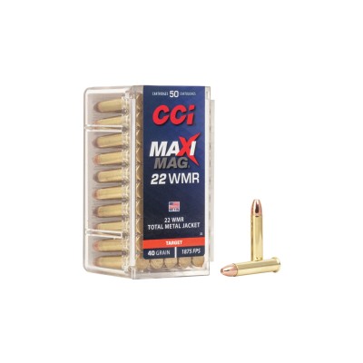 Cartucho 22 40gr TMJ Maxi-Mag CCI