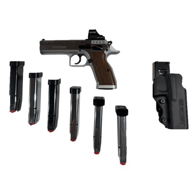 Pistola 9 stock II Optic + funda + visor. Ocasion