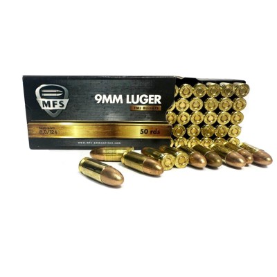 Cartucho 9 124gr FMJ MFS