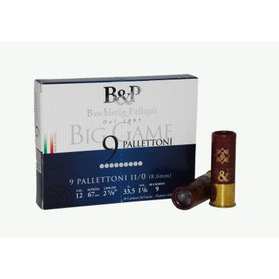 Cartucho 12 postas big game pallettoni