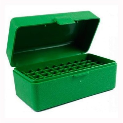 Caja MTM verde Cal. 22-250 a 8mm (50 cart.)