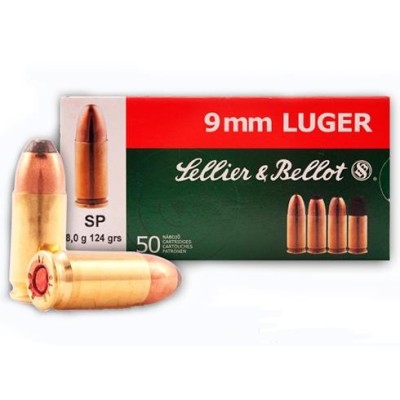 Cartucho 9mm SP S&B