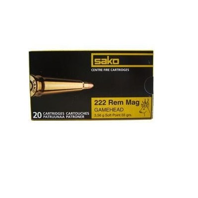 Cartucho 222 Rem Mag 55gr SP SAKO