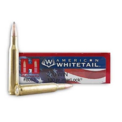 Cartucho 270 Win 130gr Interlock Whitetail Hornady