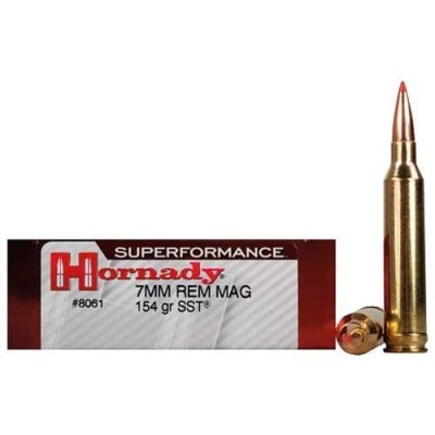 Cartucho 7mm Rem Mag 154gr SST Superformance Hornady