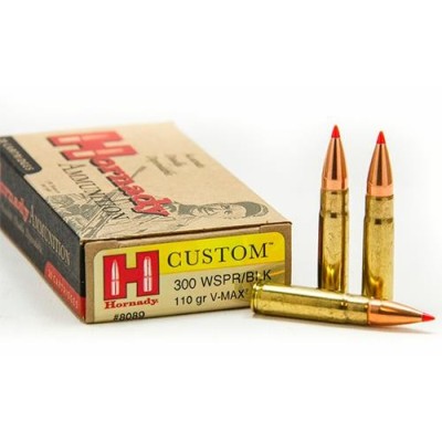 Cartucho 300 Blackout 110gr V-Max Hornady