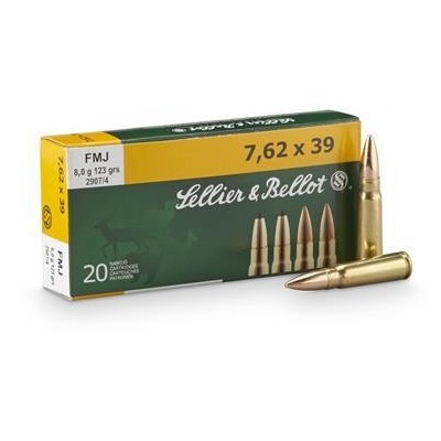 Cartucho 7,62x39 FMJ S&B