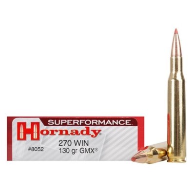 Cartucho 270 win 130gr GMX SPFI Hornady