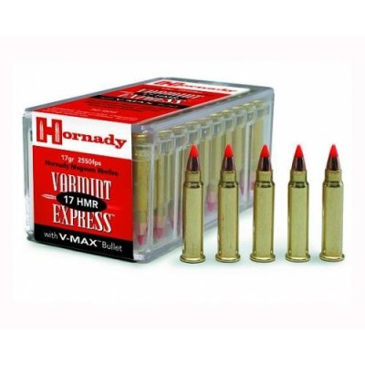 Cartucho 17 HMR 17gr V-Max Hornady (50u)