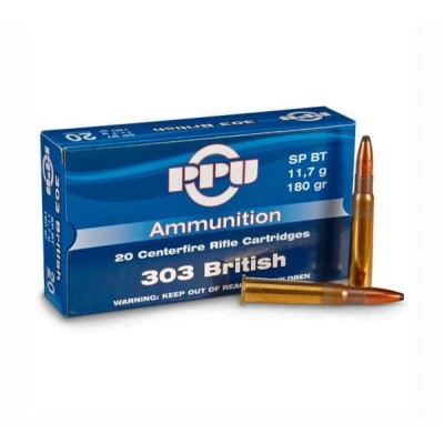 Cartucho 303 British 180gr SPBT Prvi