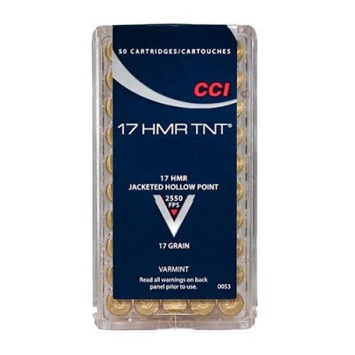 Cartucho 17 HMR 17gr CCI HP TNT