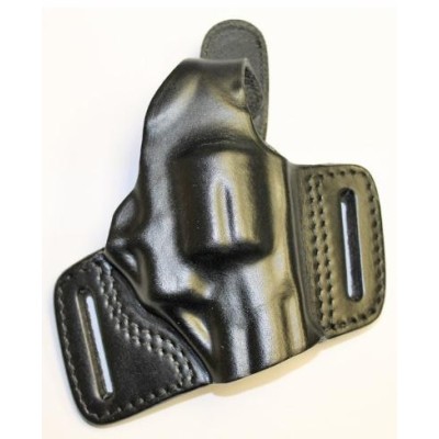 Funda bikini revolver 2,5\" cuero negro VEGA