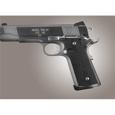 Cacha fibra vidrio negra pistola 1911 HOGUE