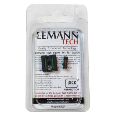 Kit fibra alza y punto Glock 1mm Eemann Tech