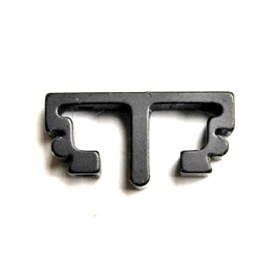 Pestaña media recta negra Infinity