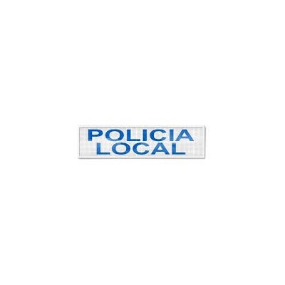 Cartel azul espalda (100x290 mm) POLICIA LOCAL