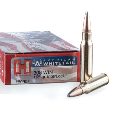 Cartucho 308 Win 165r Interlock SP Whitetal Hornady