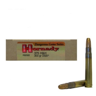 Cartucho 375 H&H 300gr DGS Hornady