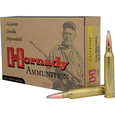 Cartucho 7mm Rem Mag 162gr BTSP Hornady