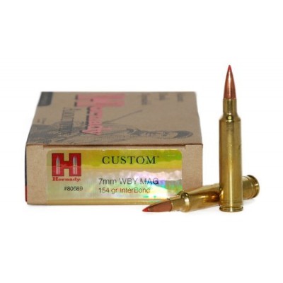 Cartucho 7mm Weatherby Mag 154gr IB Hornady