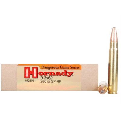 Cartucho 9,3x62 286gr SP-RP Dangerous Hornady