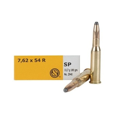 Cartucho 7,62x54R SP (semiblindada) S&B