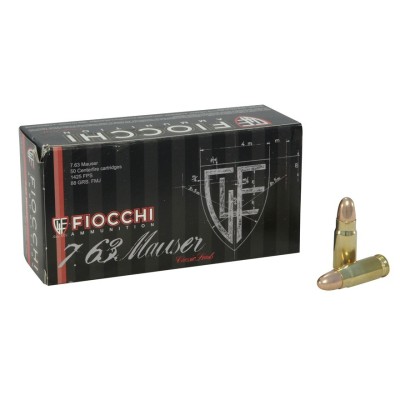 Cartucho 7,63 Mauser 88gr Fiocchi