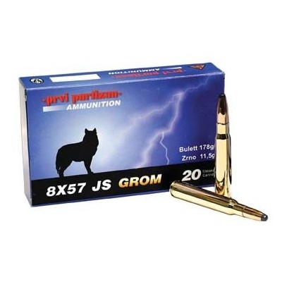 Cartucho 8x57 185gr JS Grom Prvi