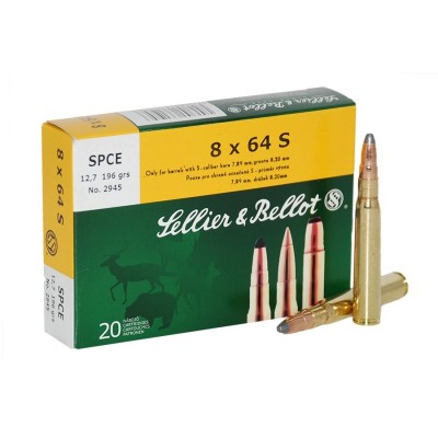 Cartucho 8x64S SPCE S&B