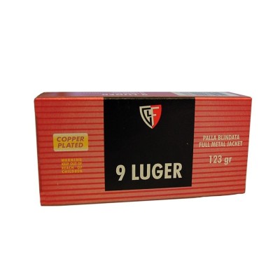 Cartucho 9mm Fiocchi FMJ 123gr.