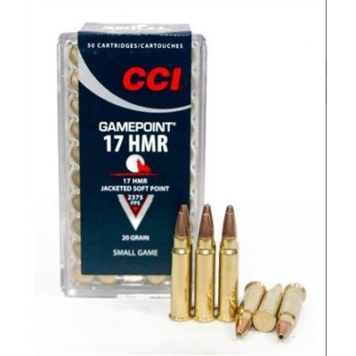 Cartucho 17 HMR 20gr CCI JSP Gamepoint