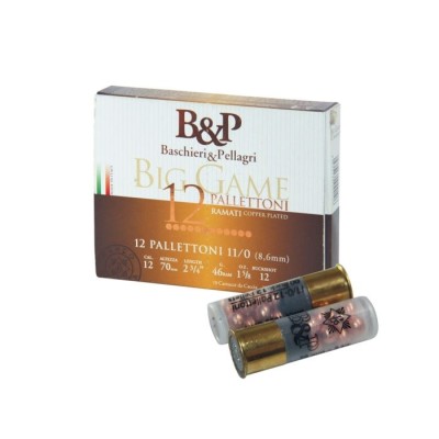 Cartucho 12 (12 postas) 45gr Big Game Palletoni BBI