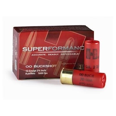 Cartucho 12 (8 postas) Superformance Buckshot Hornady (10u)
