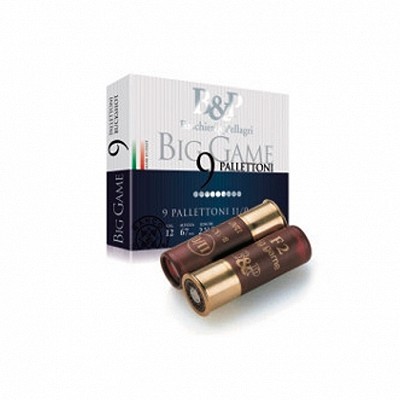 Cartucho 12 (9 postas) 45gr Big Game Palletoni Baschieri & Pellagri