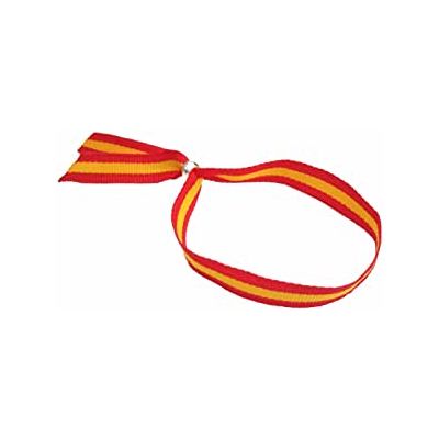 Spain flag ribbon bracelet