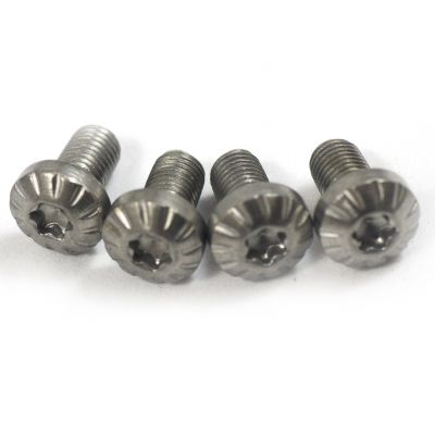Silver spiral Bul grip screws (4u)