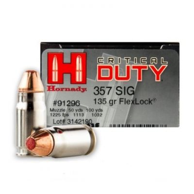 Cartridge 357 Sig 135gr Flexlock Hornady (20u)