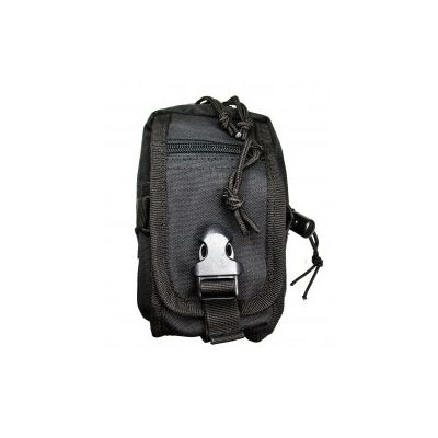 Black multi-pocket bag 11x15cm