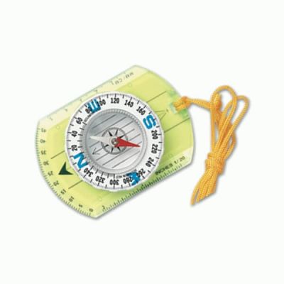 Green plastic compass