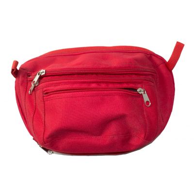 Red gun carrier belt bag