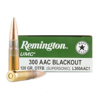 Cartridge 300 AAC Blackout 120gr OTFB Remington