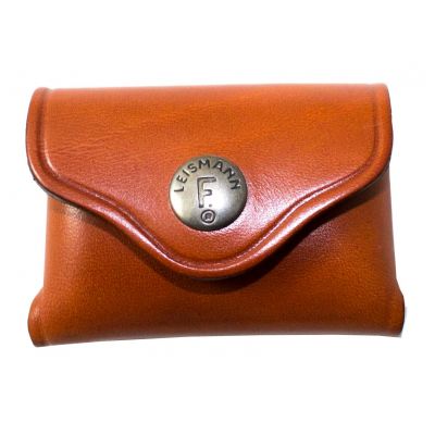 Shell holder brown leather