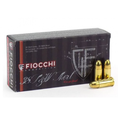 Cartridge 38 short 145 FMJ Fiocchi
