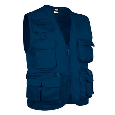 Safari vest blue L