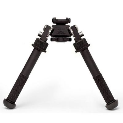 Haolang Tactical Rifle Bipod Made of Carbon Fiber 6-9 Inches Tactical/Sniper Profile Adjustable Height Swivel Style Bipod Tilting with Rail Mount Adapter 